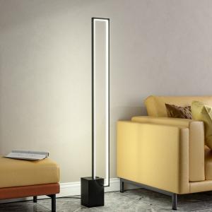 129cm Height Metal LED Floor Lamp Tube Lamp with Black Base