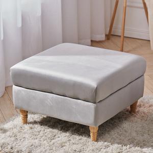 Wide Tufted Rectangle Standard Ottoman