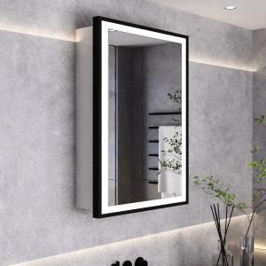 70cm Height LED Light Mirror Cabinet Single Door with Demis…