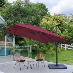 3 x 3M Wide Garden Parasol Outdoor Hanging UV Resistant and…