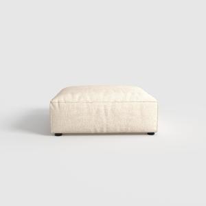 Cottonfy Elegant Linen Tofu Block Fabric Down Sofa