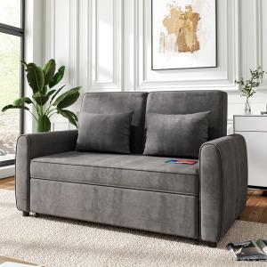 3 in 1 Grey Convertible Sofa Bed lounger 164cm Wide