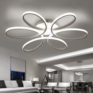 Floral Shape 6 Rings LED Ceiling Light Non-Dimmable