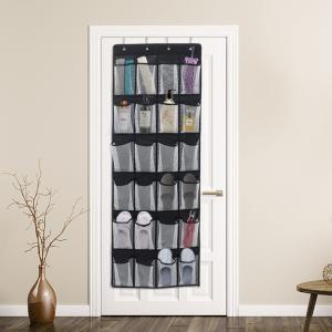 24 Pocket Fabric Door Hanging Storage Bag with Hooks