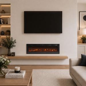 40/50/60/70/80 Inch Electric Fireplace 12 Colour LED Flame…