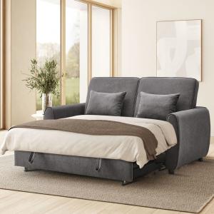 3 in 1 Grey Convertible Sofa Bed lounger 164cm Wide