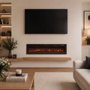 40/50/60/70/80 Inch Electric Fireplace 12 Colour LED Flame…