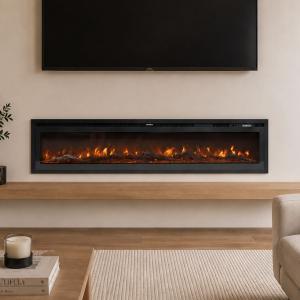 40/50/60/70/80 Inch Electric Fireplace 12 Colour LED Flame…
