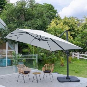 3 x 3M Wide Garden Parasol Outdoor Hanging UV Resistant and…