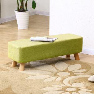 81cm Wide Rectangular Tofu-shaped Footrest with Solid Woode…