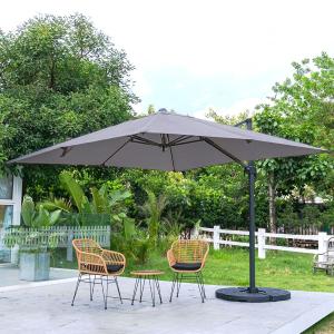 300cm Wide Garden Parasol Outdoor Hanging UV Resistant and…