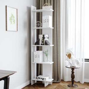 5 Tier Bookshelf Shelf Storage Shelving Unit Corner Rack Di…