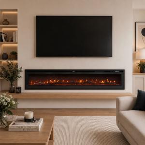 40/50/60/70/80 Inch Electric Fireplace 12 Colour LED Flame…
