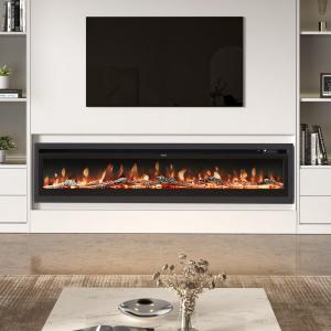 40/50/60/70/80 Inch Electric Fireplace 9 Colour LED Flame E…