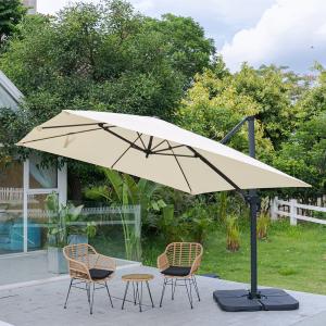 3 x 3M Wide Garden Parasol Outdoor Hanging UV Resistant and…