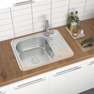 Inset Kitchen Sink Single Bowl Sink with Faucet Aperture