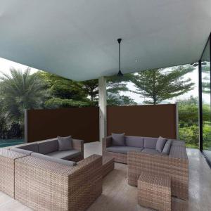 Retractable Double Side Awning - Brown