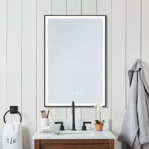 Rectangular 50x70cm Anti-fog Bathroom Vanity Mirror with To…