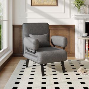 3-in-1, 5-in-1 Lounge and Sofa Bed with Pillow