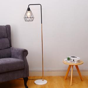 Modern Floor Lamp with Marble Base - Dimmable