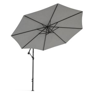 3M Light Grey Sun Parasol Hanging Banana Umbrella Outdoor S…