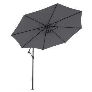 300cm W Dark Grey Sun Parasol Hanging Banana Umbrella