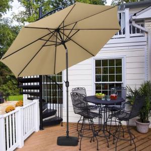 3M Sunshade Parasol Backyard Garden Tilt Umbrella with Crank