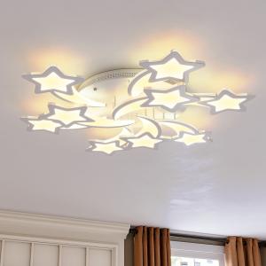 LED Ceiling Light Fixture with Star Lampshades
