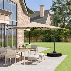 3 x 3 M Square Cantilever Parasol Outdoor Hanging Umbrella…