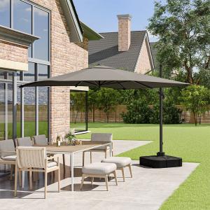 3 x 3 m Square Cantilever Parasol Outdoor Hanging Umbrella…