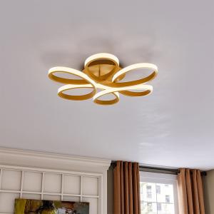 Golden Frame Modern Cool White LED Chandelier Ceiling Light