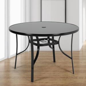 Patio Table Garden Coffee Table Dining Table with Umbrella…