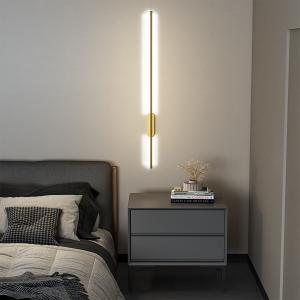 Modern Gold Aluminum Linear LED Wall Lighting Fixture 100cm