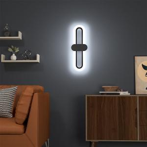 Modern Oval LED Wall Light with Acrylic Shade