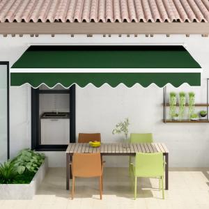 Outdoor Retractable Patio Manual Shelter Awning Canopy for…