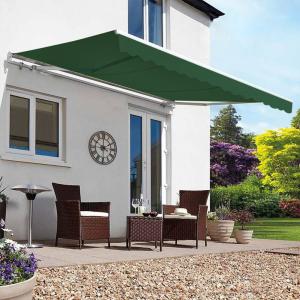 Outdoor Retractable Patio Manual Shelter Awning Canopy for…