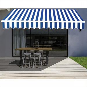 Outdoor Retractable Patio Manual Shelter Awning Canopy for…