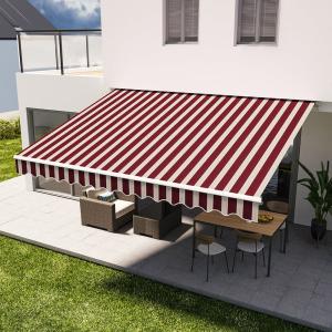 Outdoor Retractable Patio Manual Shelter Awning Canopy for…