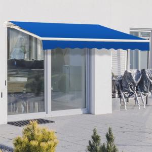 Outdoor Retractable Patio Manual Shelter Awning Canopy for…