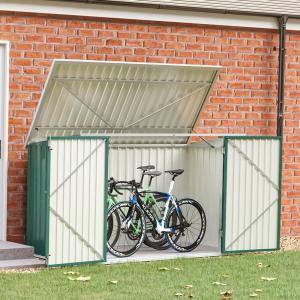 6/7ft Lockable Steel Garden Metal Junk/Bike Storage Shed Gr…