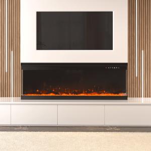 40/50/60-Inch 3-Sided Freestanding Electric Fireplace 12 Fl…