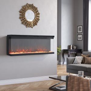 40/50/60-Inch 3-Sided Wall Mounted Electric Fireplace 12 Fl…