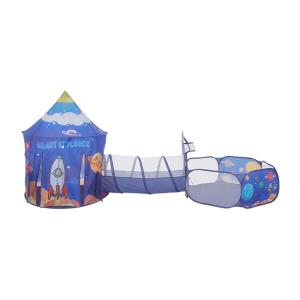 3 in 1 Aerospace Theme Play Tent with Play Tunnel and Ball…