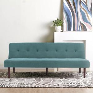 172cm Green Sofa Bed Contemporary Convertible Upholstered