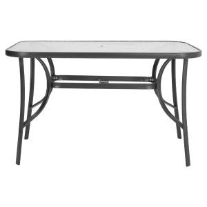 Garden Glass Table 4/6 Seater Outdoor Dining Table with Par…