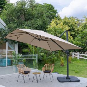 3 x 3M Wide Garden Parasol Outdoor Hanging UV Resistant and…