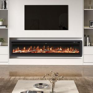 40/50/60/70/80 Inch Electric Fireplace 9 Colour LED Flame E…