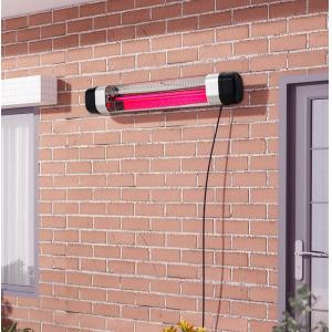 2kW Adjustable Patio Heater Wall Mount Pink Lighted Infrare…