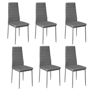 92cm Height Upholstered Leather Dining Chair Set of 6