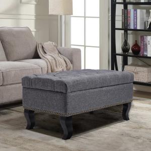 47 Wide  Button Tufted Upholstered Bench